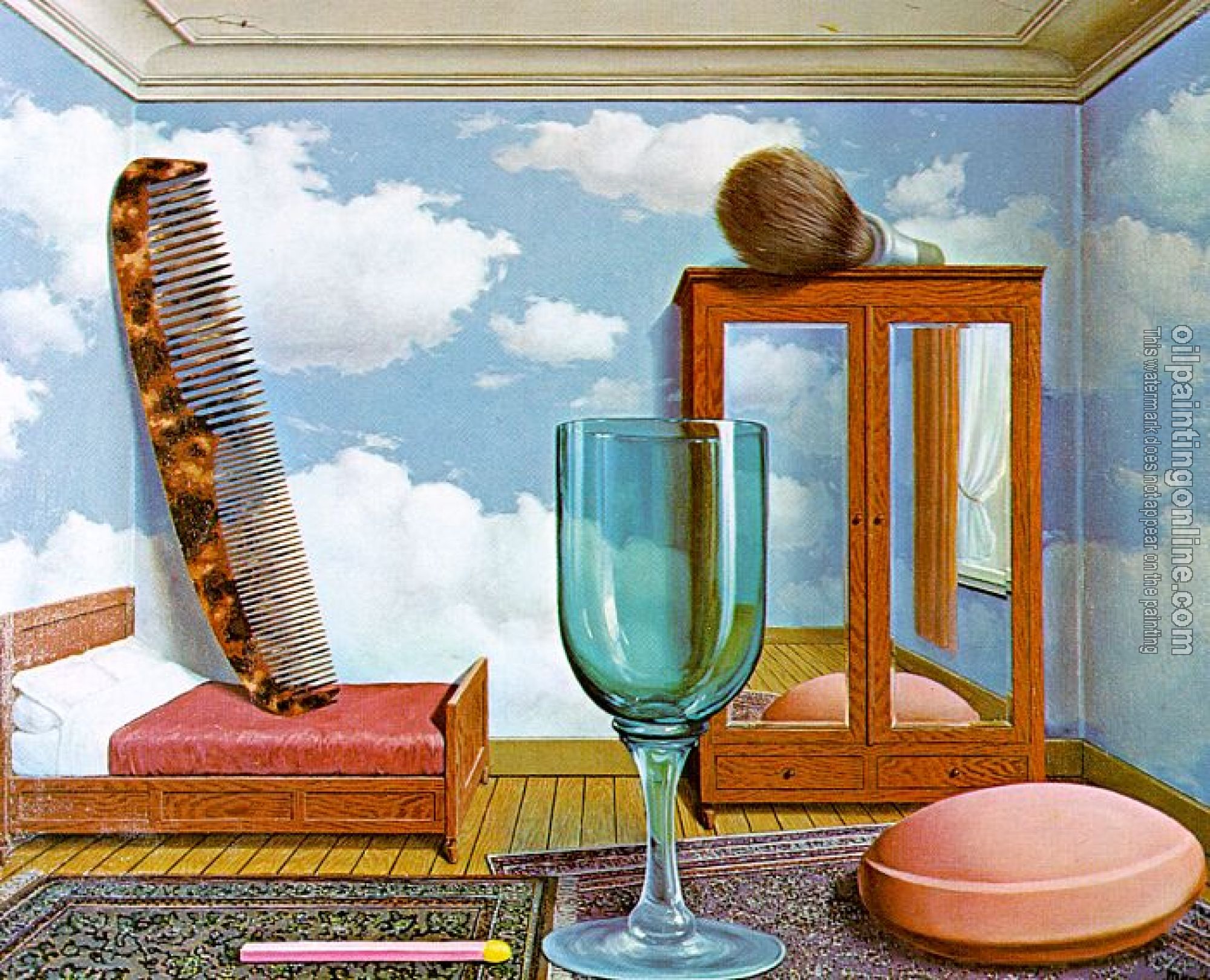 Magritte, Rene - abstract oil painting